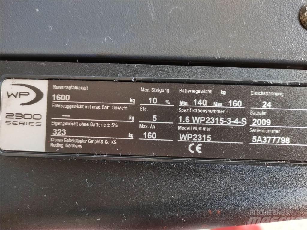 Crown WP2315 معدات الرفع منخفض المستوى
