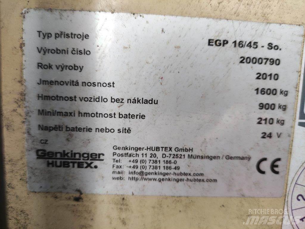 Hubtex EGP16/45-So معدات التكديس الجوالة