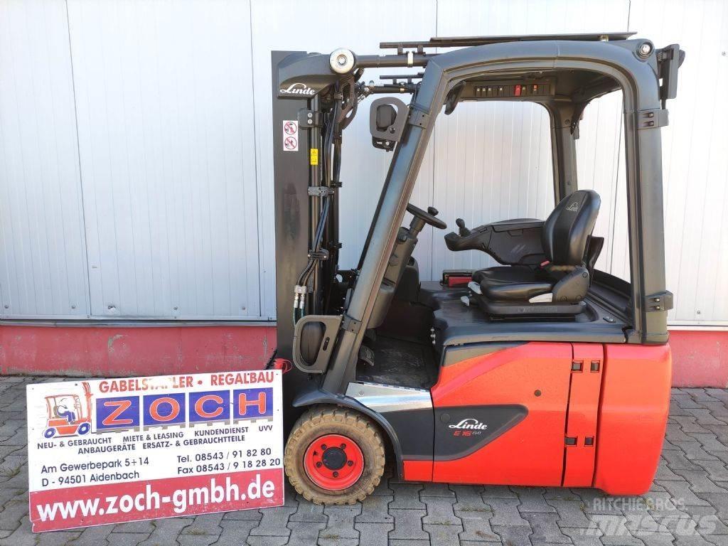 Linde E16C-02-386 EVO شاحنات ذات رافعات شوكية تعمل بالكهرباء