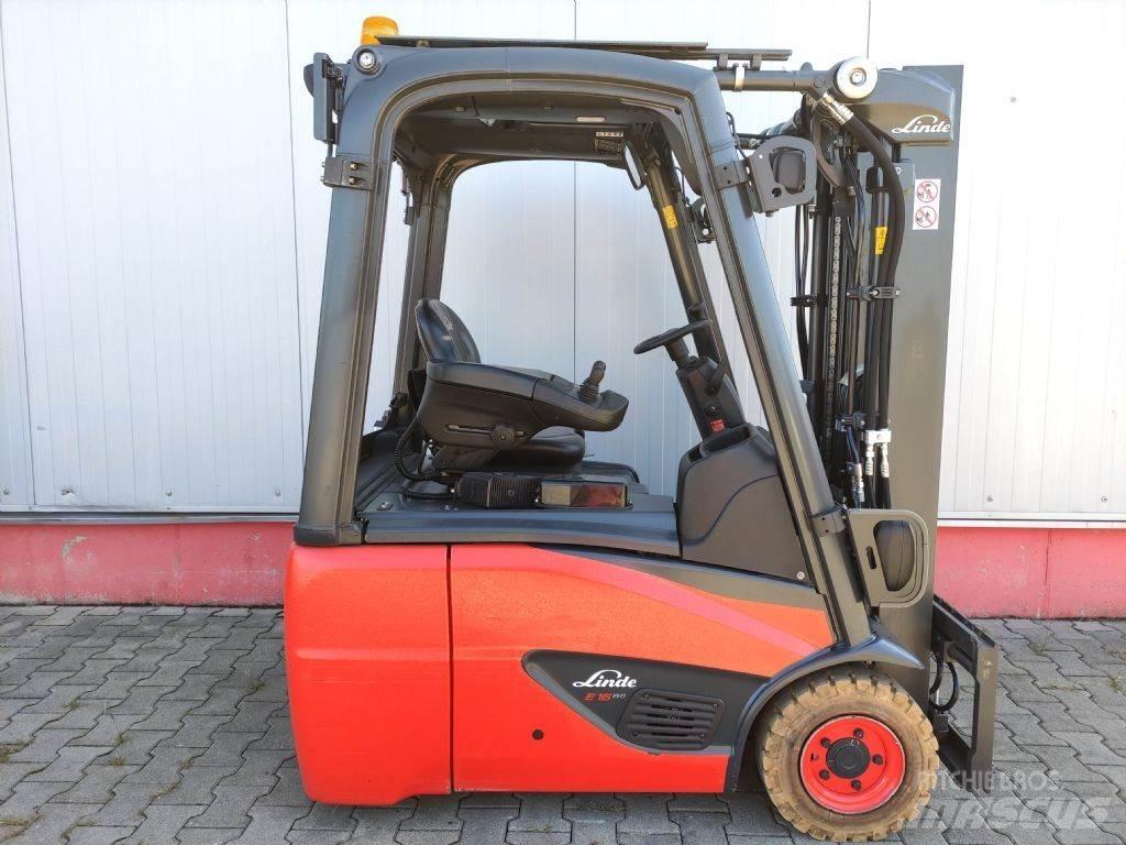 Linde E16C-02-386 EVO شاحنات ذات رافعات شوكية تعمل بالكهرباء