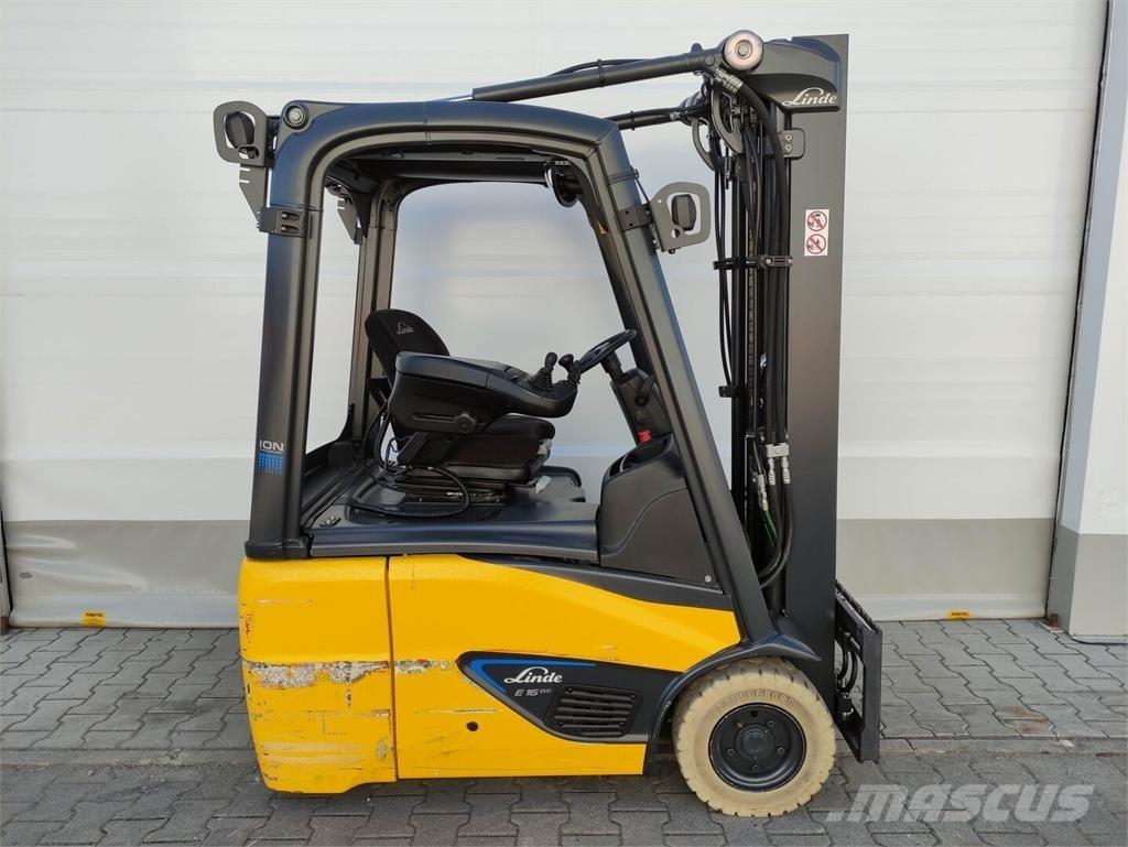 Linde E16C-02-386 EVO شاحنات ذات رافعات شوكية تعمل بالكهرباء