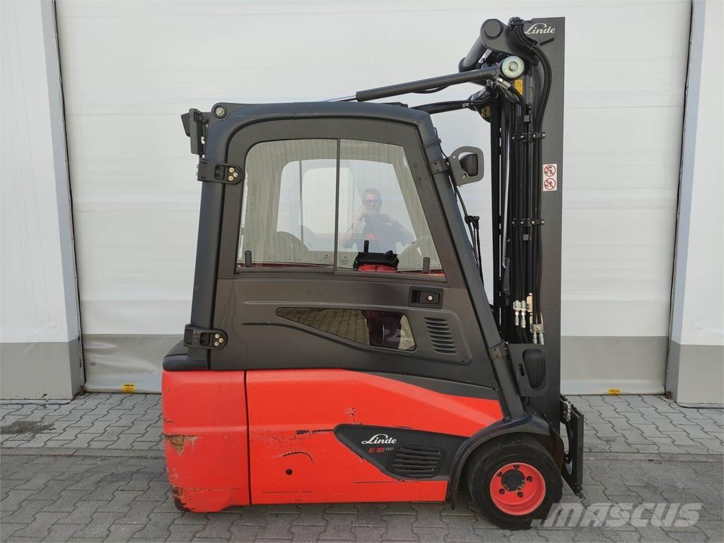 Linde E18L-02-386 شاحنات ذات رافعات شوكية تعمل بالكهرباء