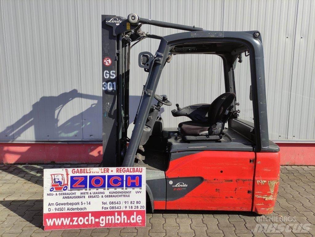 Linde E20L-02-386 شاحنات ذات رافعات شوكية تعمل بالكهرباء