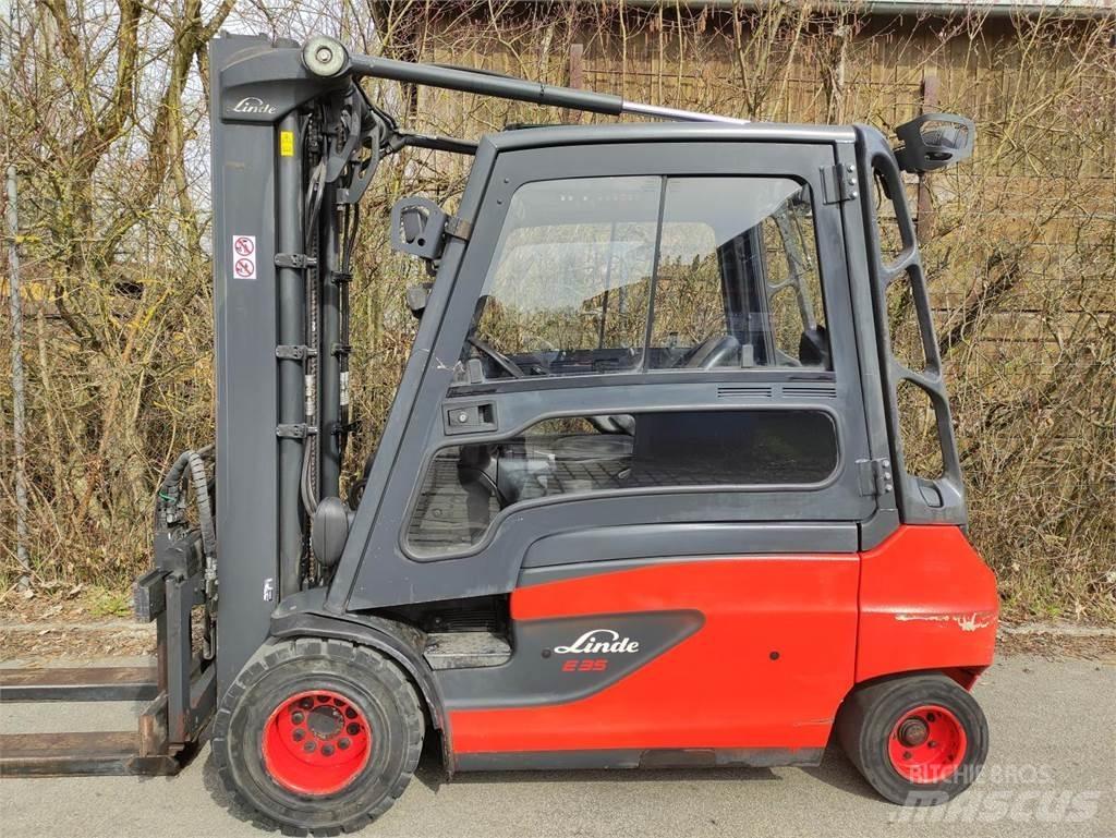 Linde E35L-01-387 شاحنات ذات رافعات شوكية تعمل بالكهرباء