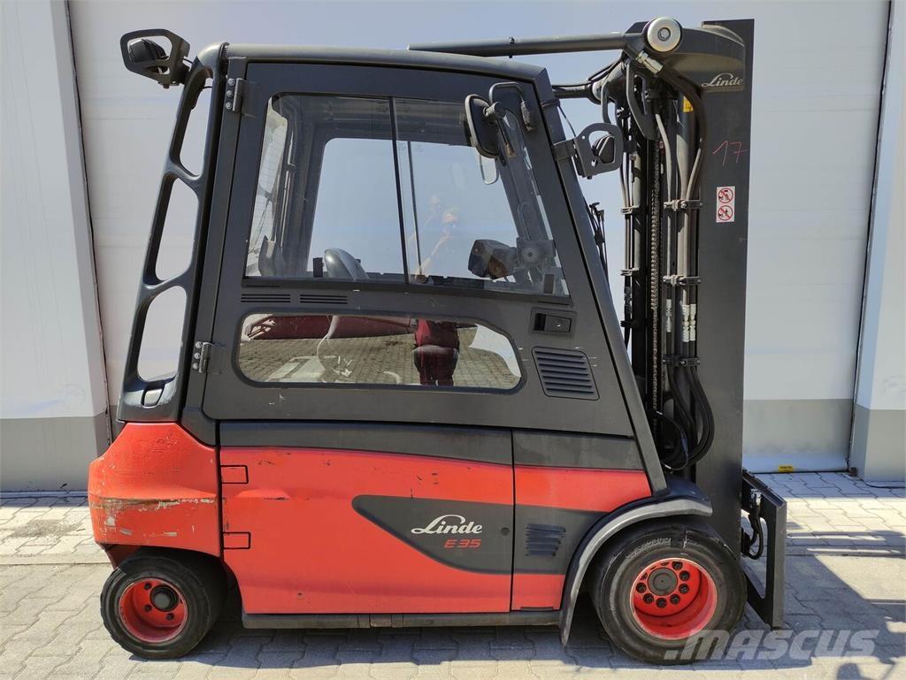 Linde E35L-01-387 شاحنات ذات رافعات شوكية تعمل بالكهرباء
