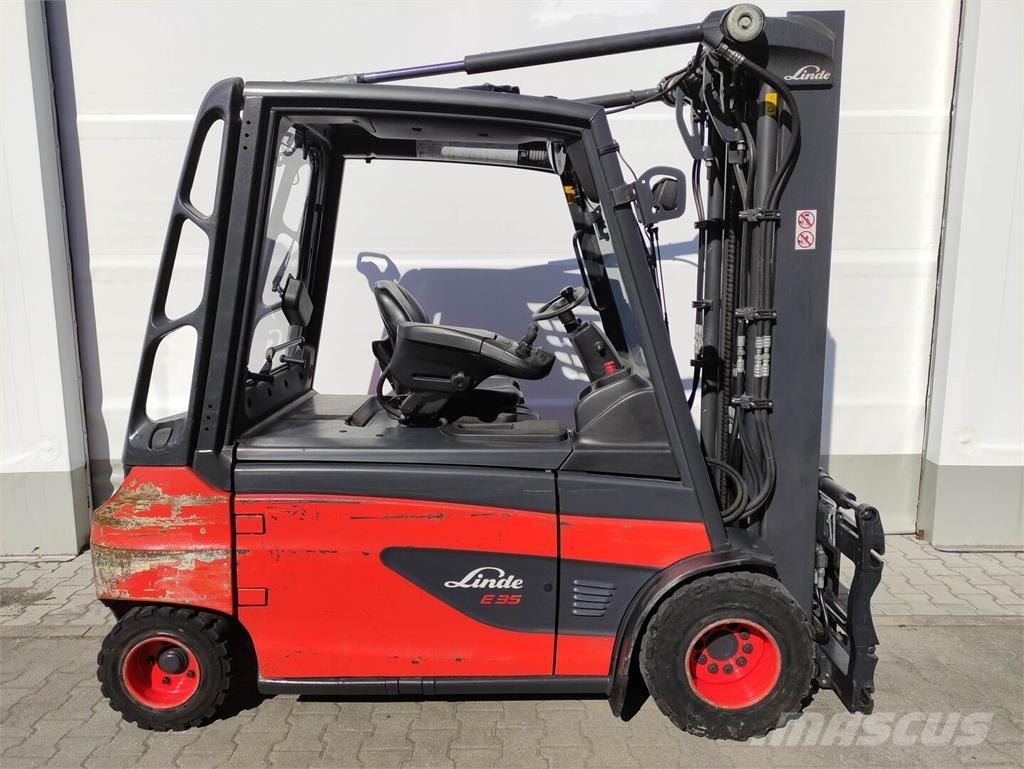 Linde E35L-01-387 شاحنات ذات رافعات شوكية تعمل بالكهرباء