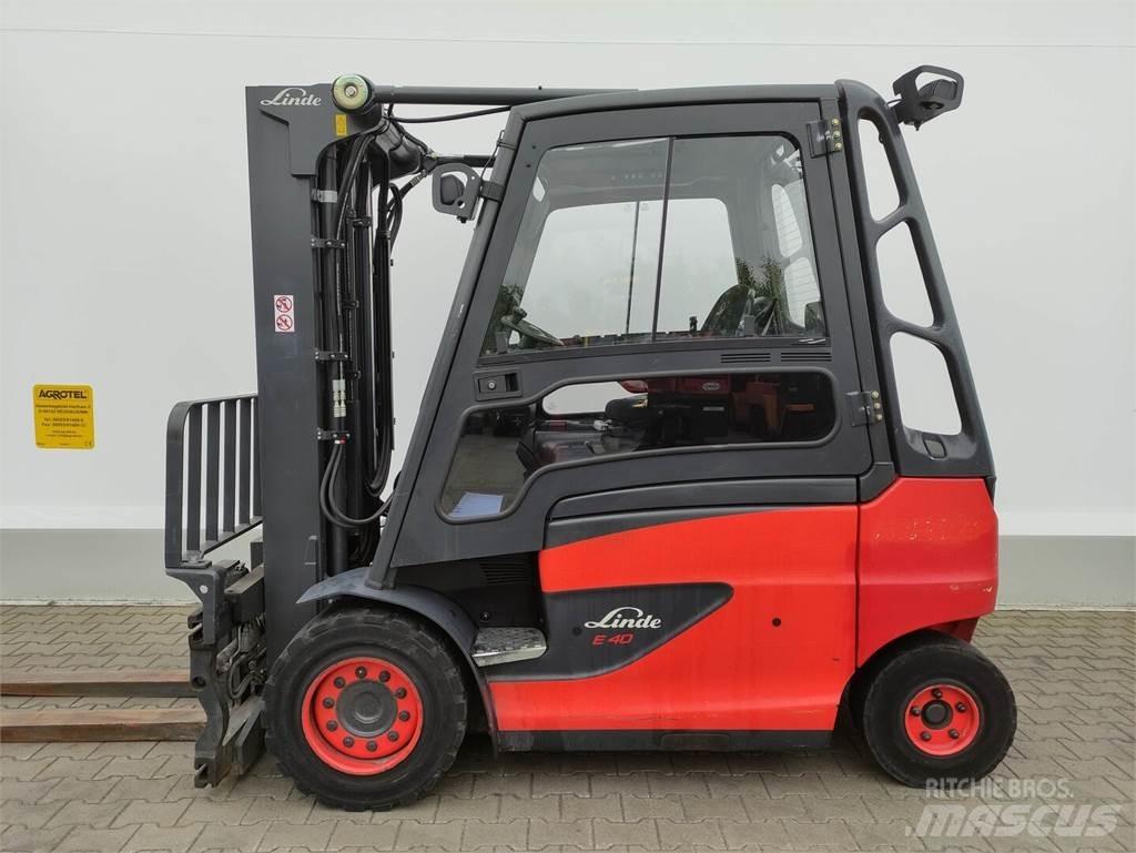 Linde E40H-01/600-388 شاحنات ذات رافعات شوكية تعمل بالكهرباء