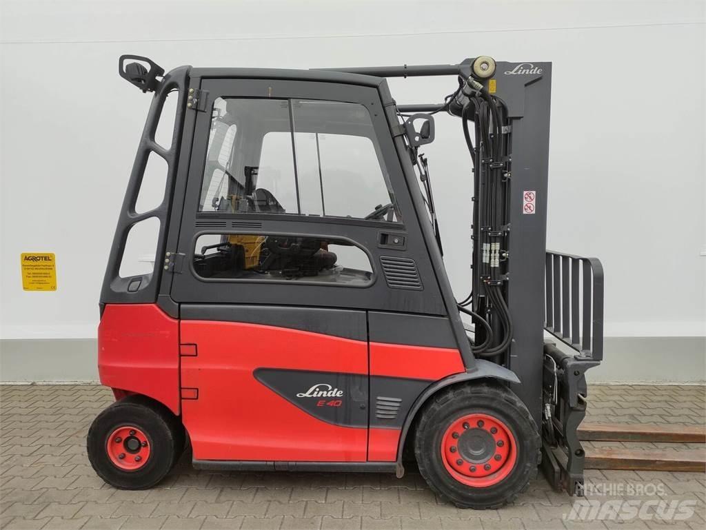 Linde E40H-01/600-388 شاحنات ذات رافعات شوكية تعمل بالكهرباء