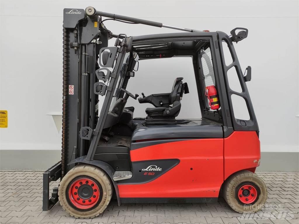 Linde E50HL-01-388 شاحنات ذات رافعات شوكية تعمل بالكهرباء