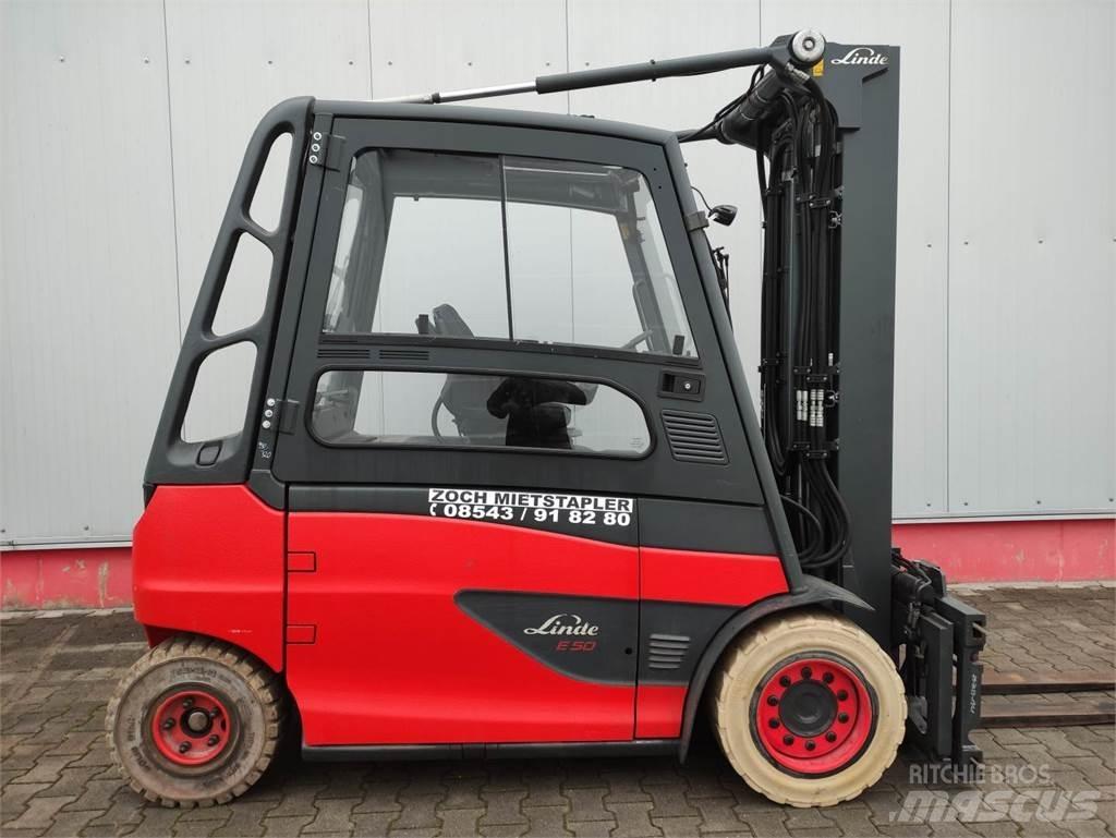 Linde E50HL-01-600 شاحنات ذات رافعات شوكية تعمل بالكهرباء