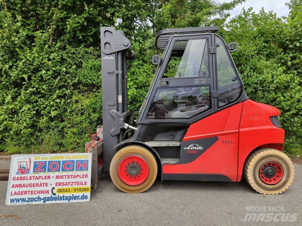 Linde E60-01-127 شاحنات ذات رافعات شوكية تعمل بالكهرباء