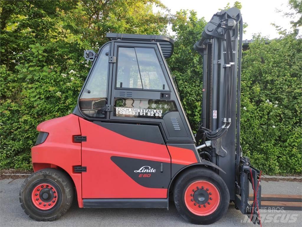 Linde E60-01-1279 شاحنات ذات رافعات شوكية تعمل بالكهرباء