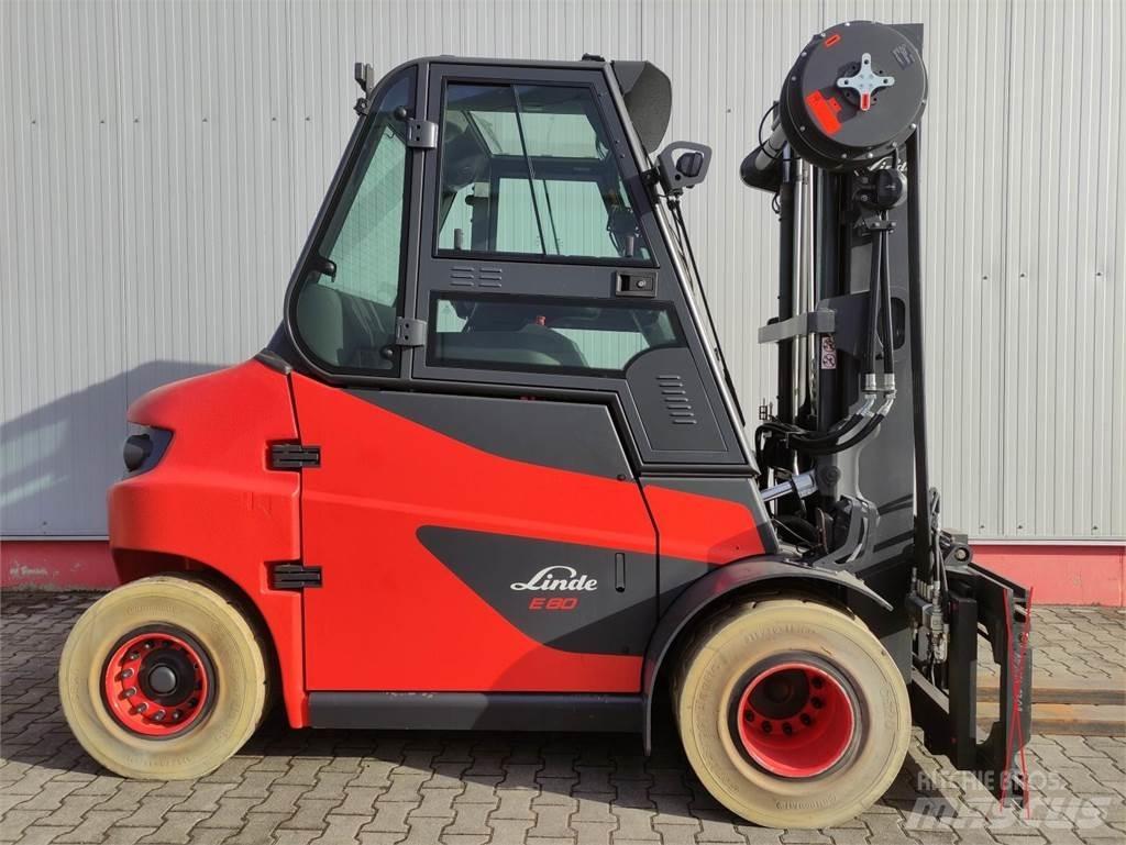Linde E80-01-127 شاحنات ذات رافعات شوكية تعمل بالكهرباء