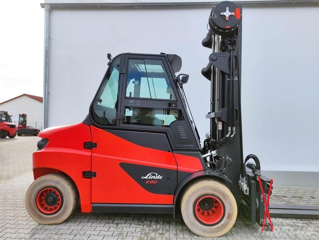 Linde E80-01/900 شاحنات ذات رافعات شوكية تعمل بالكهرباء