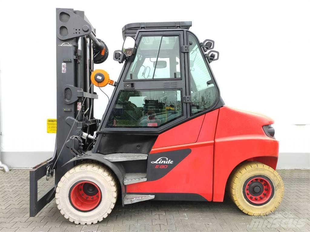 Linde E80-01/900 شاحنات ذات رافعات شوكية تعمل بالكهرباء