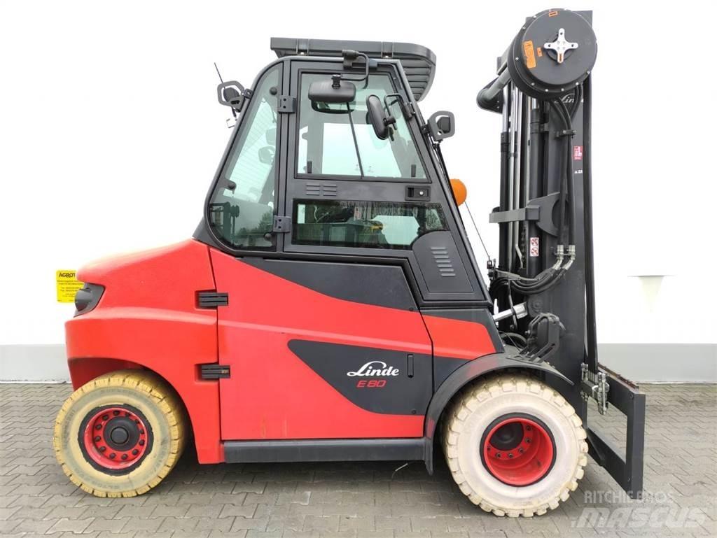 Linde E80-01/900 شاحنات ذات رافعات شوكية تعمل بالكهرباء