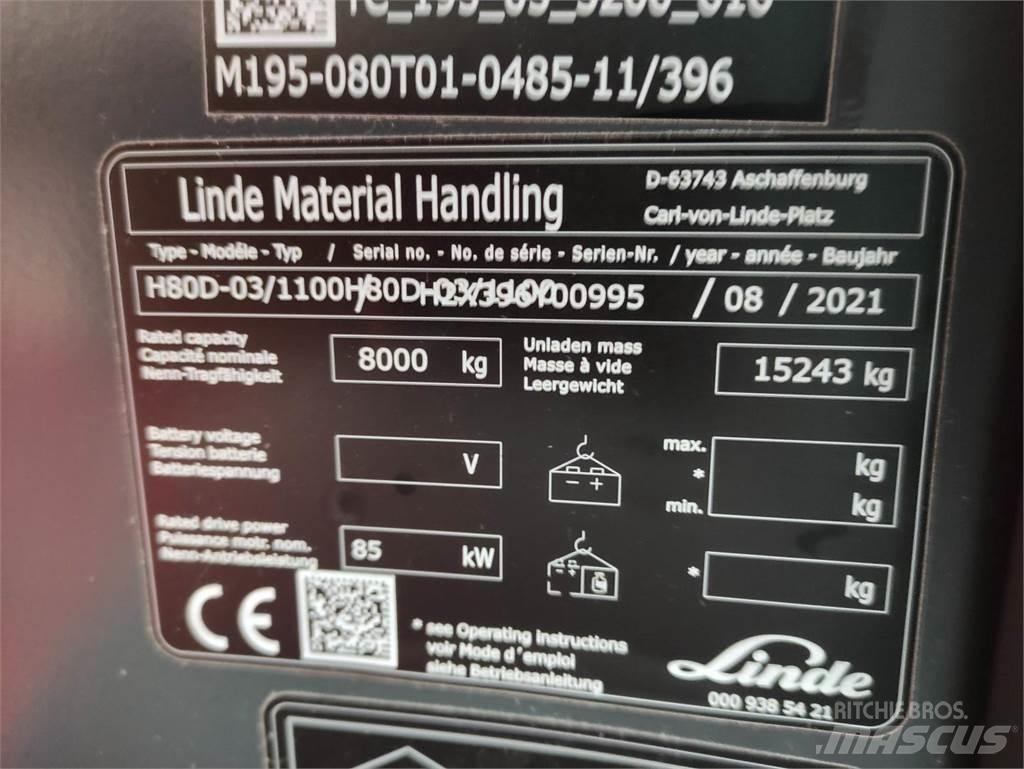 Linde H80D-1100-03-396 شاحنات الديزل