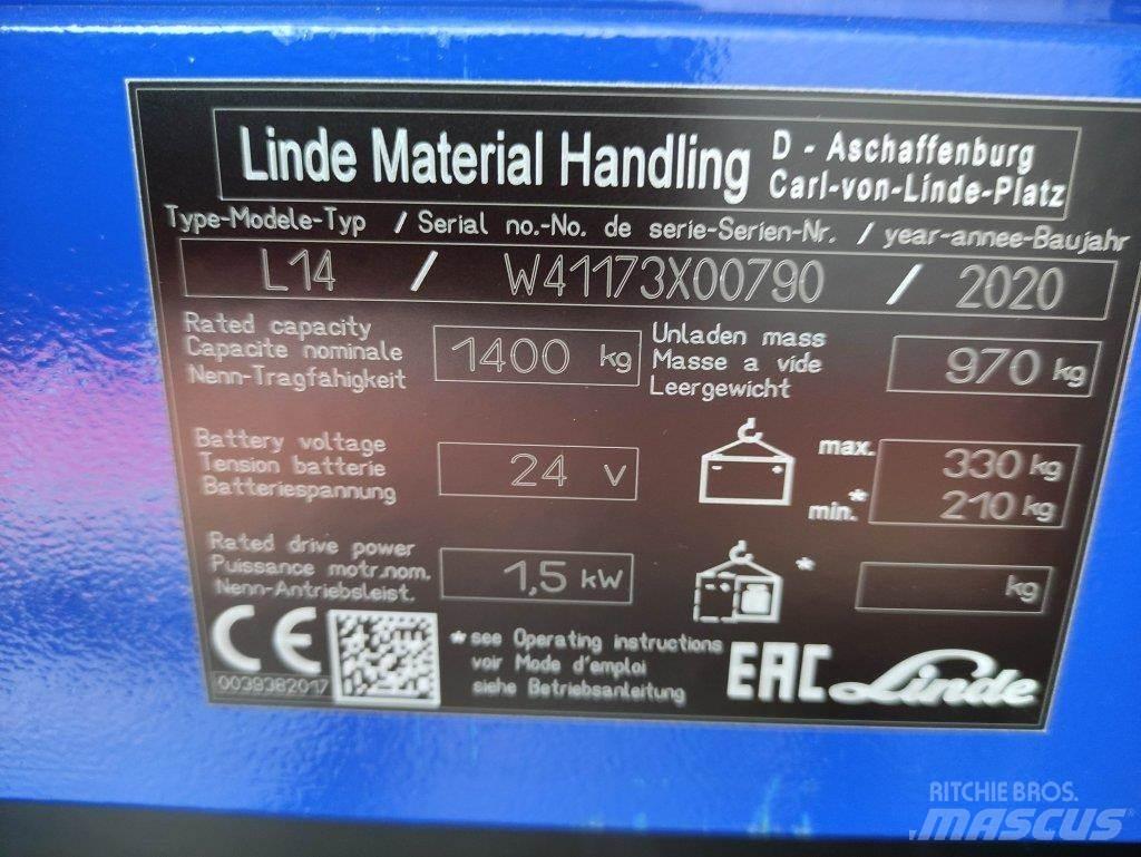 Linde L14i-1173 معدات التكديس الجوالة