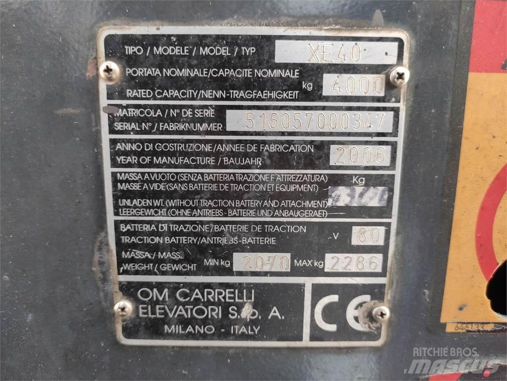 Om-Pimespo XE40 شاحنات ذات رافعات شوكية تعمل بالكهرباء
