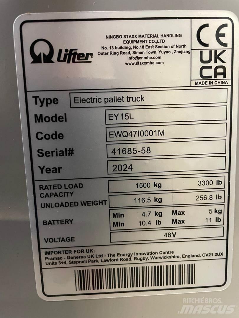 Pramac EY15L *NEU* معدات الرفع منخفض المستوى