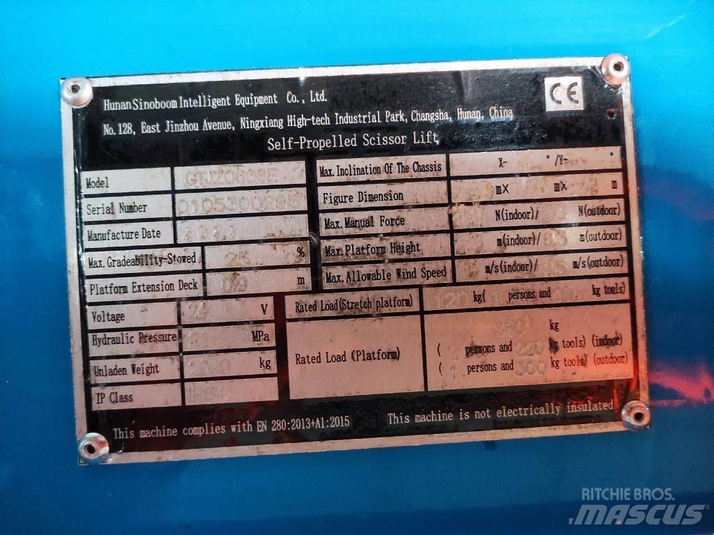Sinoboom 2132E/GTJZ0608E رافعات مقصية الشكل