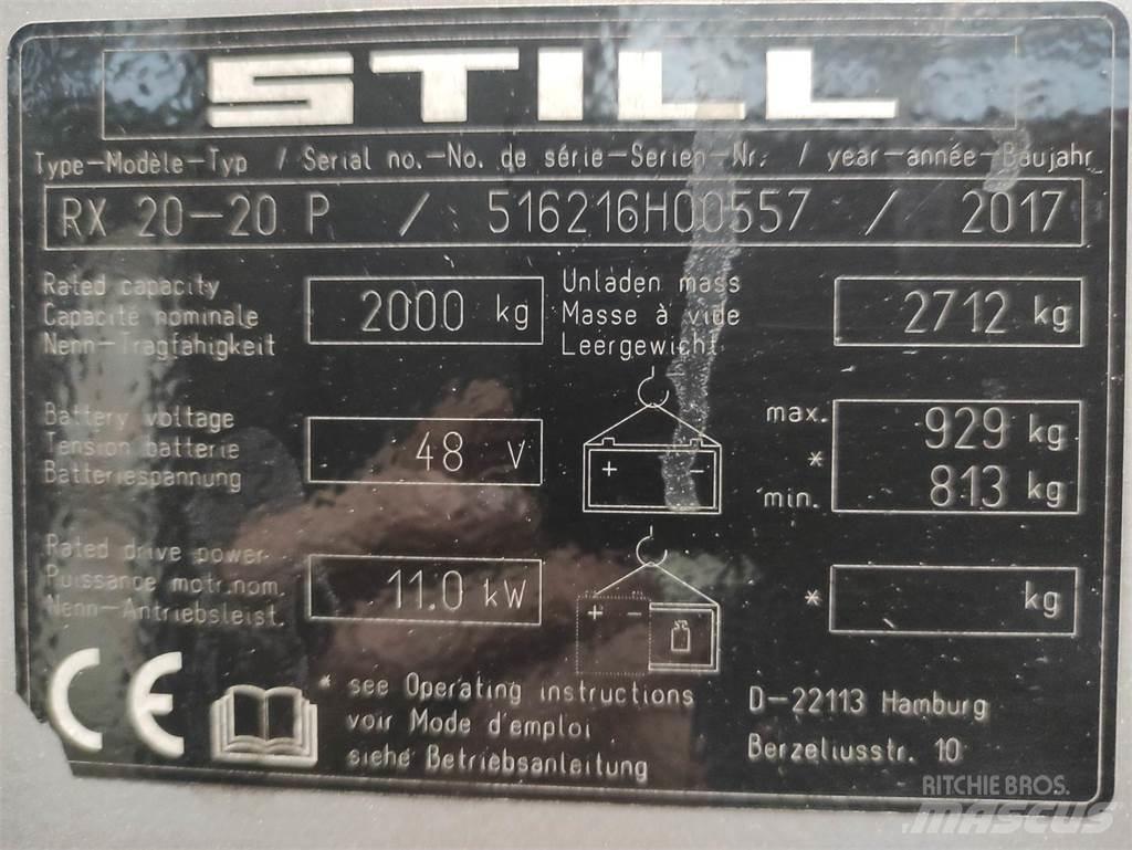 Still RX20-20 P شاحنات ذات رافعات شوكية تعمل بالكهرباء