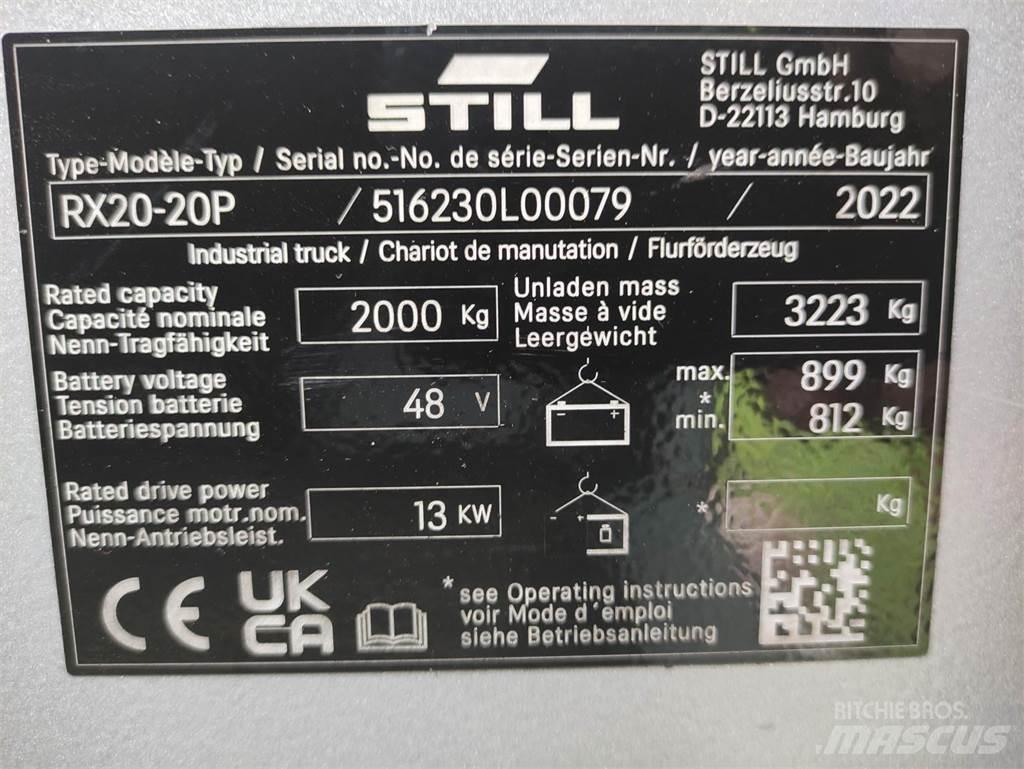 Still RX20-20 P شاحنات ذات رافعات شوكية تعمل بالكهرباء