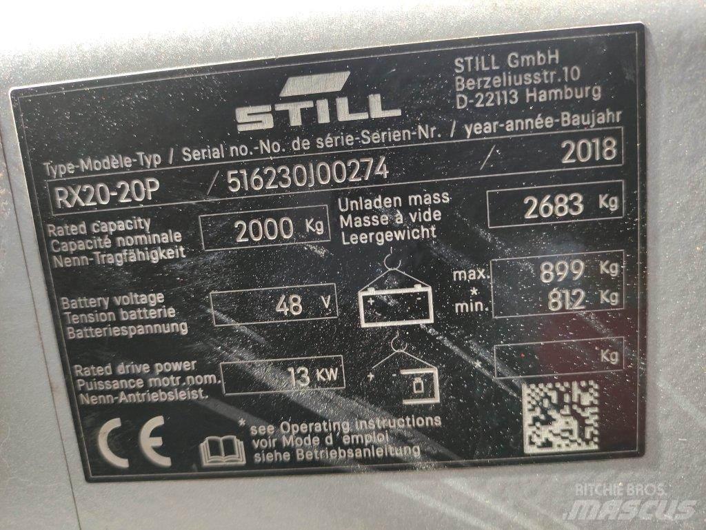 Still RX20-20P شاحنات ذات رافعات شوكية تعمل بالكهرباء
