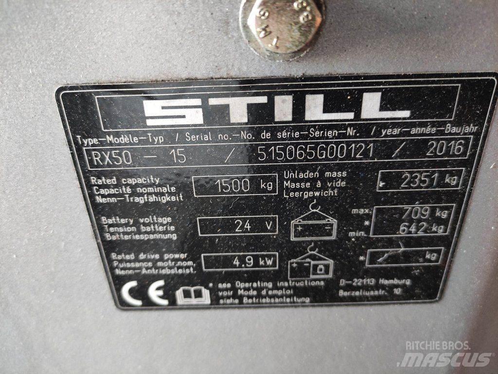 Still RX50-15 شاحنات ذات رافعات شوكية تعمل بالكهرباء