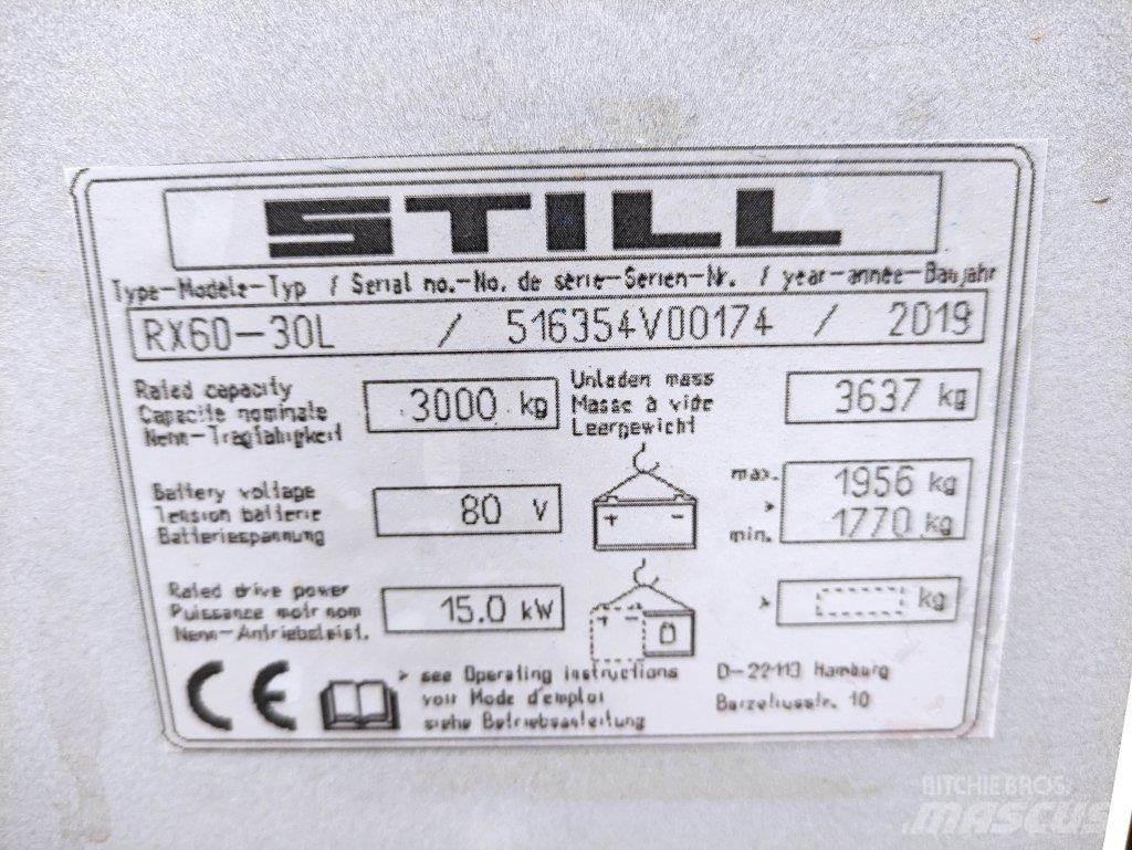 Still RX60-30 L شاحنات ذات رافعات شوكية تعمل بالكهرباء