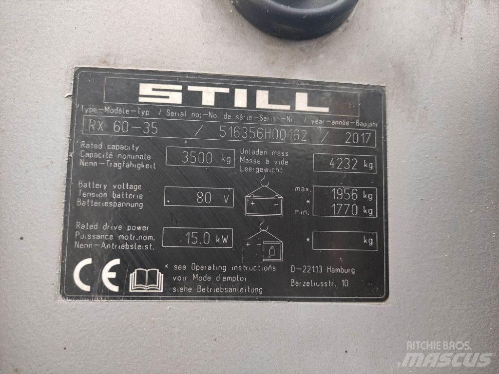 Still RX60-35 شاحنات ذات رافعات شوكية تعمل بالكهرباء