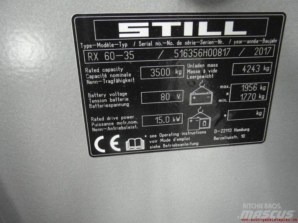 Still RX60-35 شاحنات ذات رافعات شوكية تعمل بالكهرباء